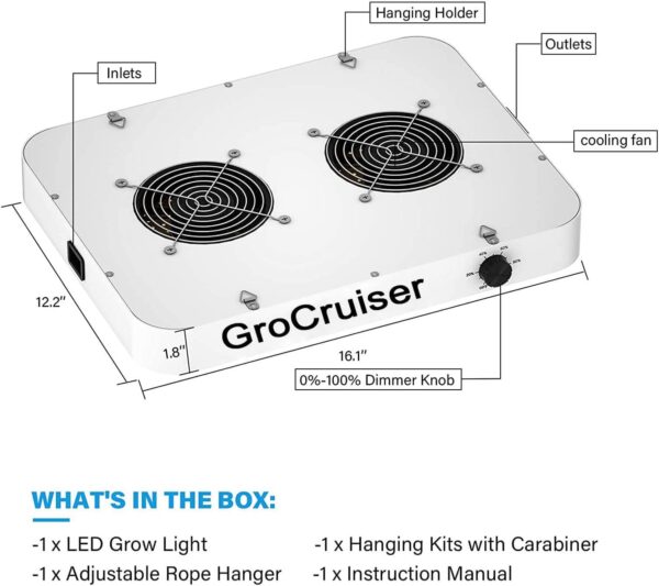 GroCruiser® LED Grow Light White CR1200 2000W - Image 6