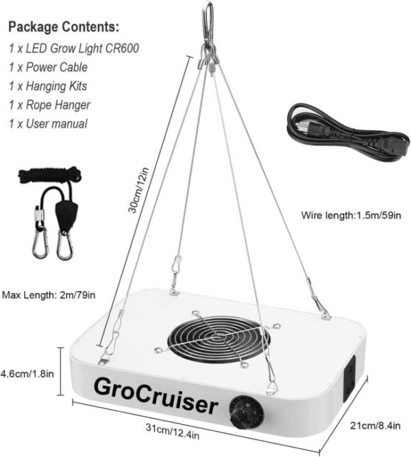 GroCruiser® LED Grow Light White CR600 1000W - Image 6